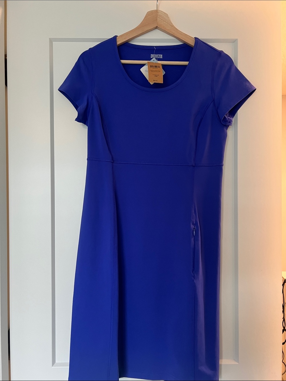 Duluth Trading Co NoGA Royal Blue Short Sleeve Dress